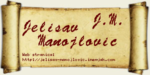 Jelisav Manojlović vizit kartica